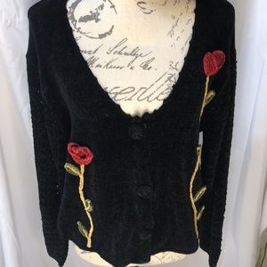 Vintage Women’s button down sweater size L (NWT)